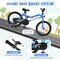 18 Inch Kids Bike LED Lighted Adjustable with Training Wheels for 4-8 Years Old Kids - 52.5" L x 21.5" W x 30" H